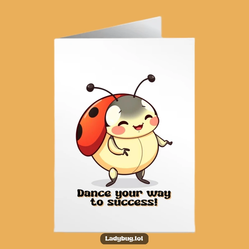 Free Printable Congrats Card: Ladybug Dance Party, Humorous Downloadable Gift