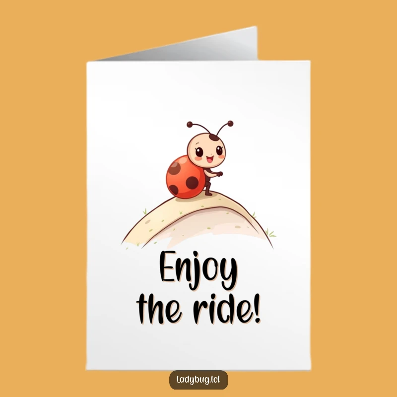 Free Printable Congrats Card: Ladybug Rolls - Humorous Downloadable Greeting