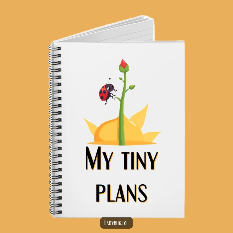 Funny Determined Ladybug Notebook: Abstract Climb Notes, Persistence