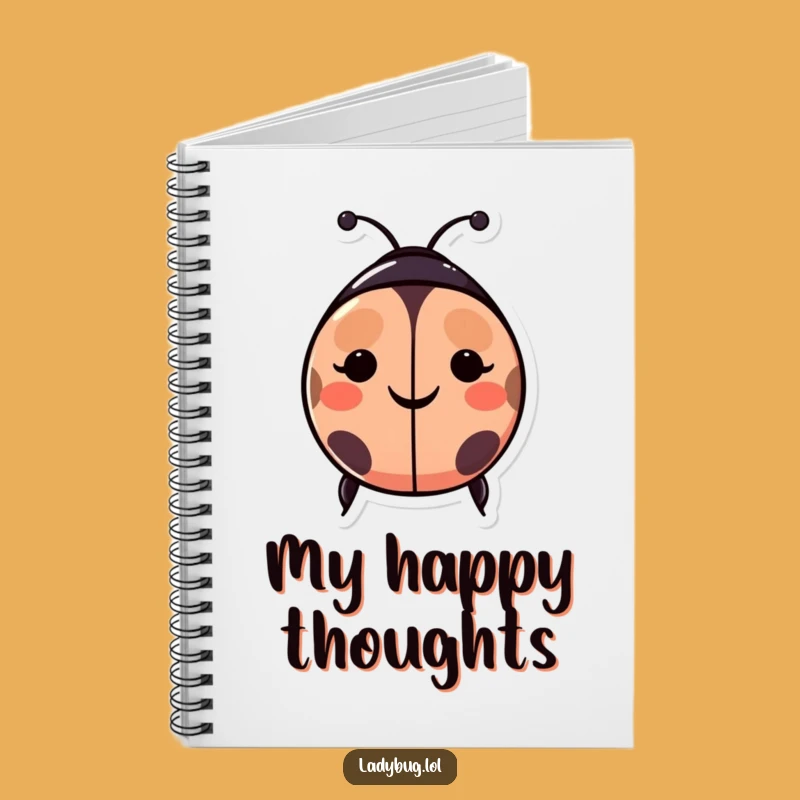 Funny Happy Ladybug Notebook - Jot Down Your Joyful Thoughts in This Smiley Journal