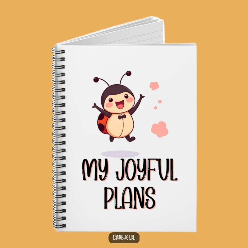 Funny Jumping Ladybug Notebook: Record Happy Leaps Gift