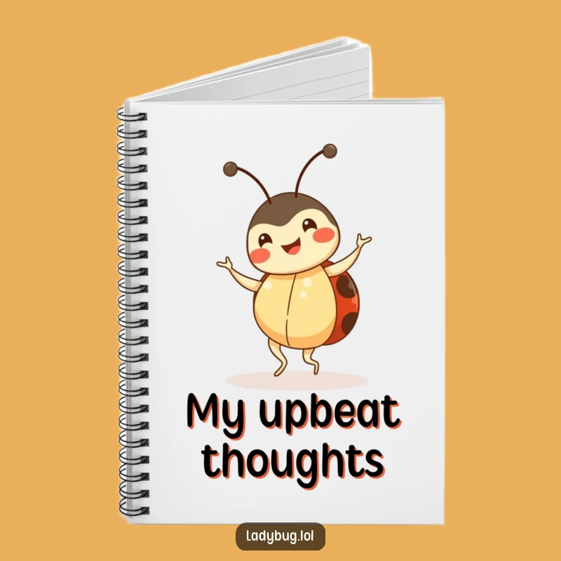 Funny Ladybug Dance Notebook - Journaling with a Happy Dancer