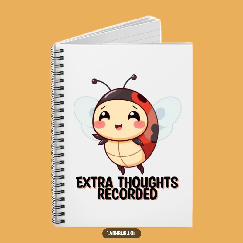 Funny Ladybug Extra Wings Notebook: Comical Flight Ideas