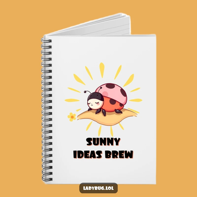 Funny Ladybug Nap Notebook: Charming Sunbeam Snoozer for Your Thoughts!