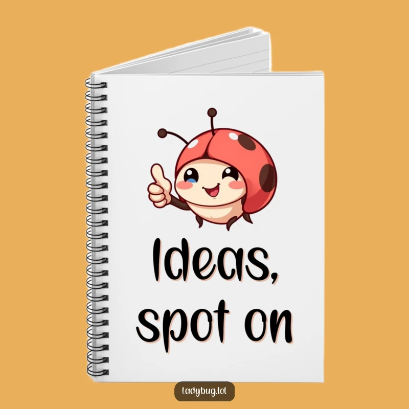 Funny Ladybug Thumbs Up Notebook: Jot Down Ideas with Hilarious Flair