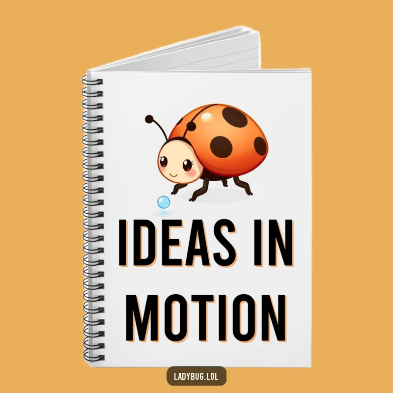 Funny Playful Ladybug Notebook - Capture Your Fun Ideas in This Whimsical Journal