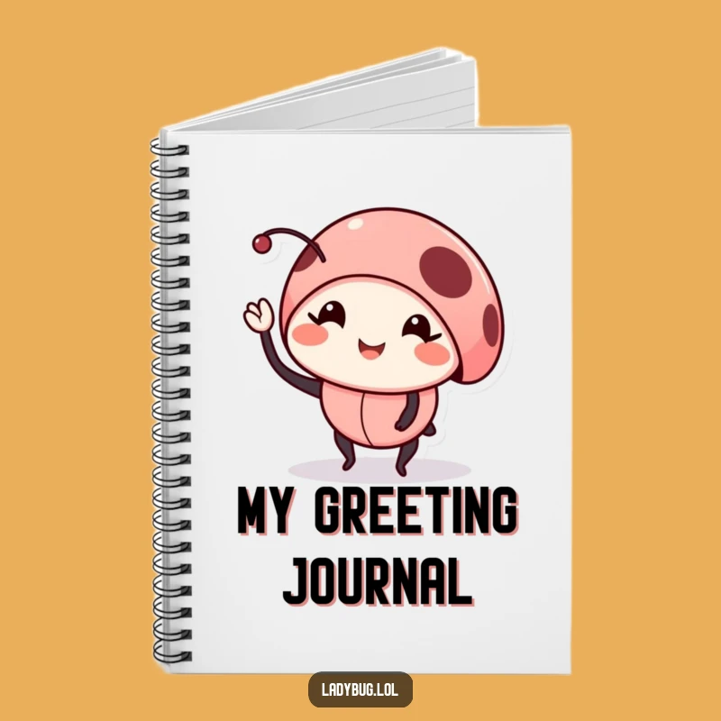 Funny Smiling Ladybug Notebook: Jot Friendly Notes Gift