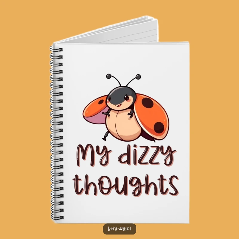 Funny Spinning Ladybug Notebook: Jot Down Fun Ideas with Insect Flair, Great Funny Gift
