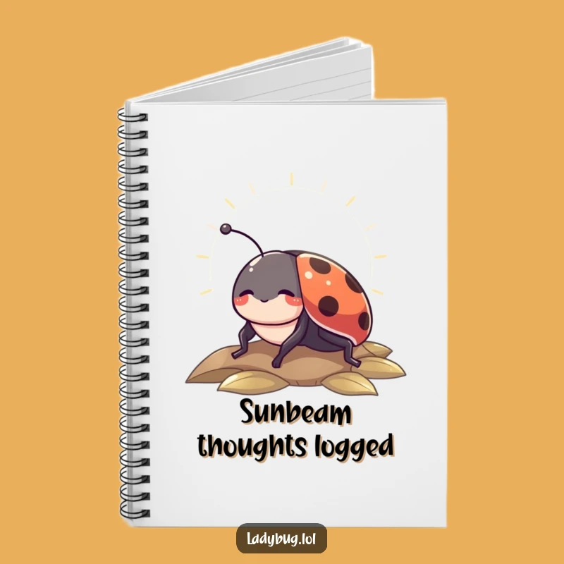 Funny Sunbeam Ladybug Notebook: Capture Tranquil Thoughts with Hilarious Style