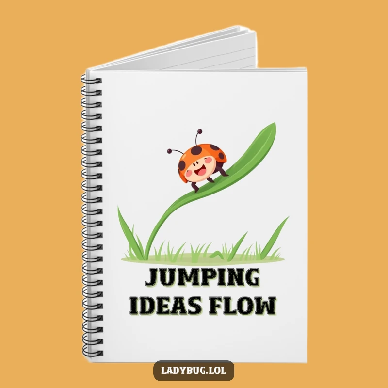 Funny Ladybug Notebook - Journal Your Gleeful Thoughts