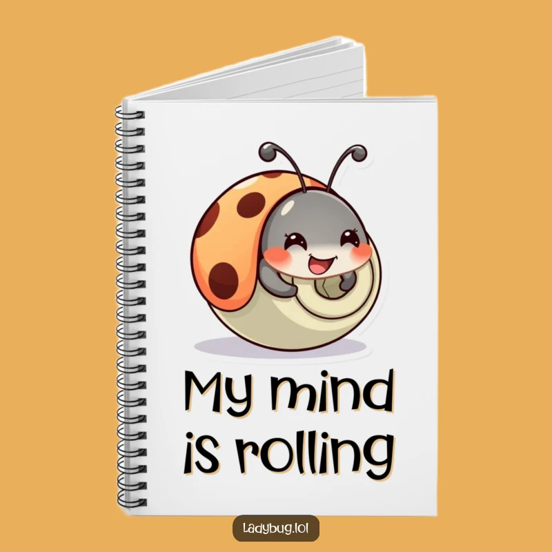 Funny Ladybug Tumble Notebook: Comical Bug Journal, Hilarious Gift for Writers