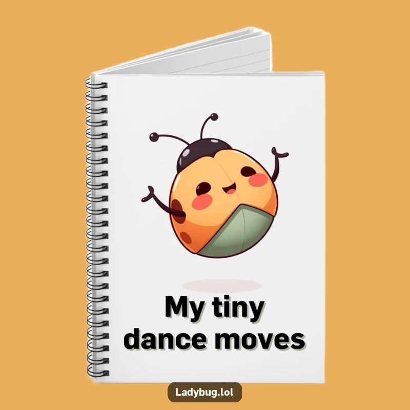 Funny Ladybug Notebook: Jot Down Ideas With This Happy Waving Insect Journal
