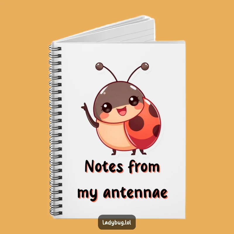 Funny Ladybug Antennae Notebook: Jot Down Friendly Notes