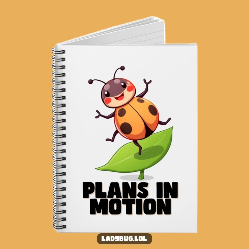 Funny Ladybug Cartwheel Notebook: Jot Down Ideas With This Joyful Acrobat Journal