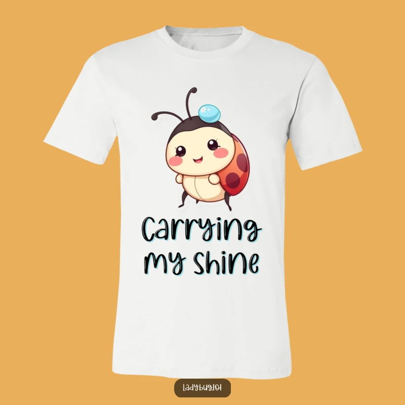 Funny Ladybug T-Shirt: Dewdrop Balance, Joyful Apparel, Great Gift
