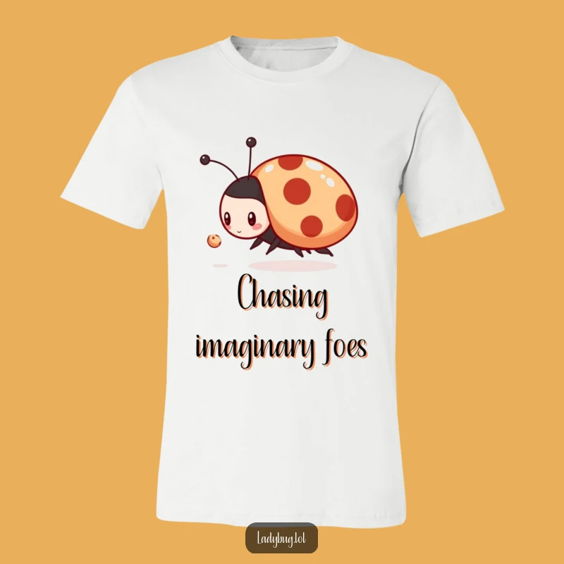 Funny Ladybug Dust Chase T-Shirt - Hilarious Insect Graphic Tee, Perfect Humorous Gift