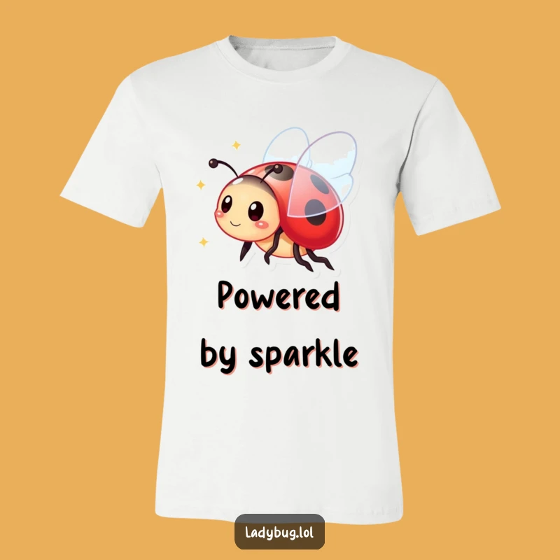 Funny Ladybug T-Shirt: Vibrant Wings Sparkle, Perfect for a Cheerful Outfit!