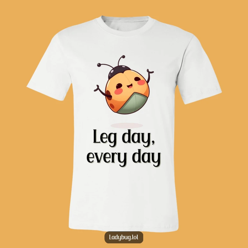 Funny Ladybug T-Shirt: Wear Your Enthusiasm With This Happy Waving Bug Tee