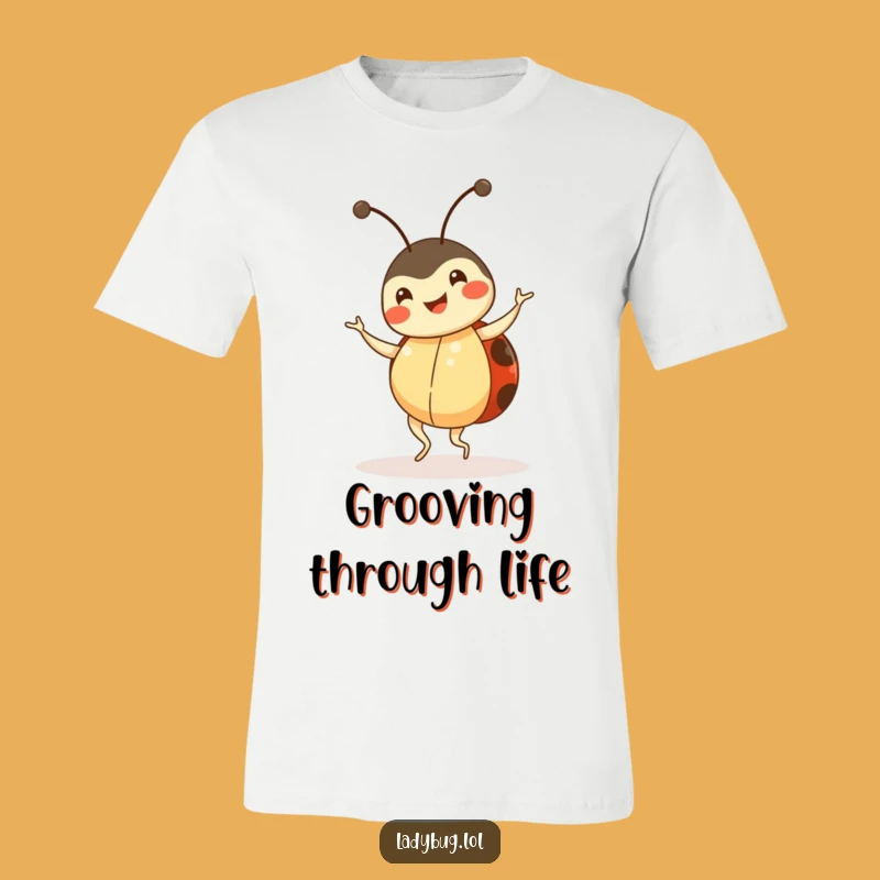 Funny Ladybug Dance T-Shirt - Cheerful Insect Design for Gift