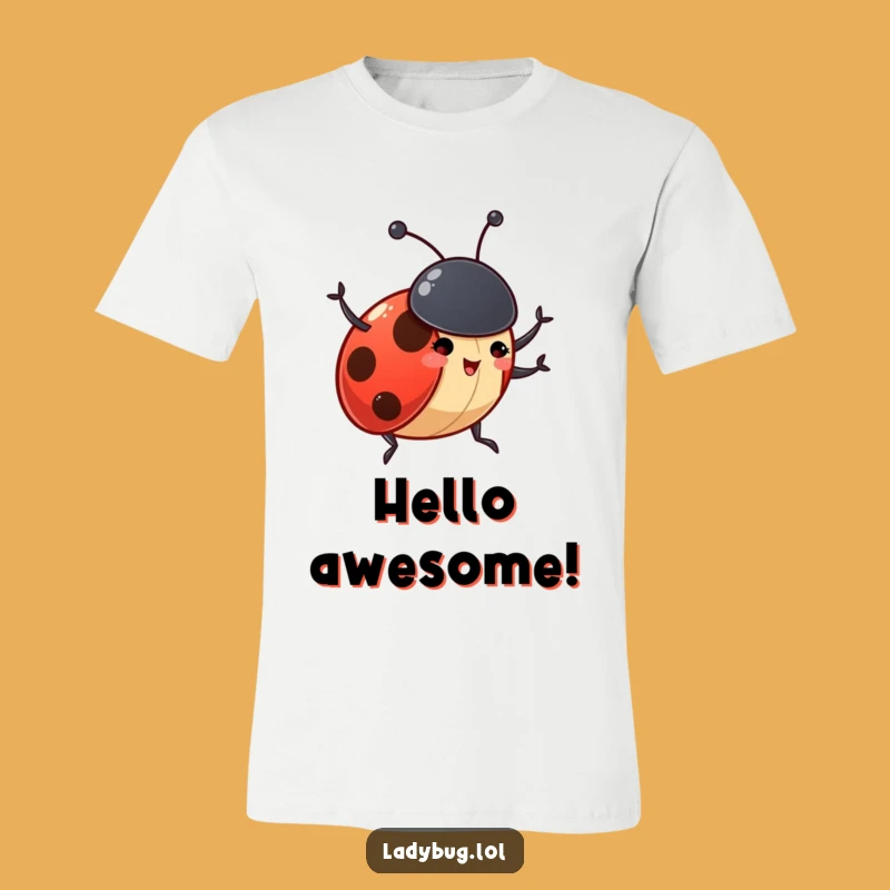 Funny Ladybug Antennae T-Shirt - Excited Bug Apparel, Awesome Funny Gift Outfit