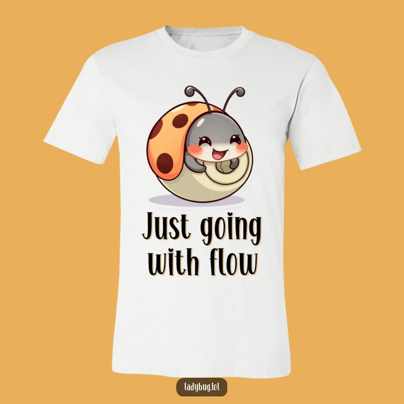 Funny Ladybug Tumble T-Shirt: Comical Bug Apparel, Great Funny Gift
