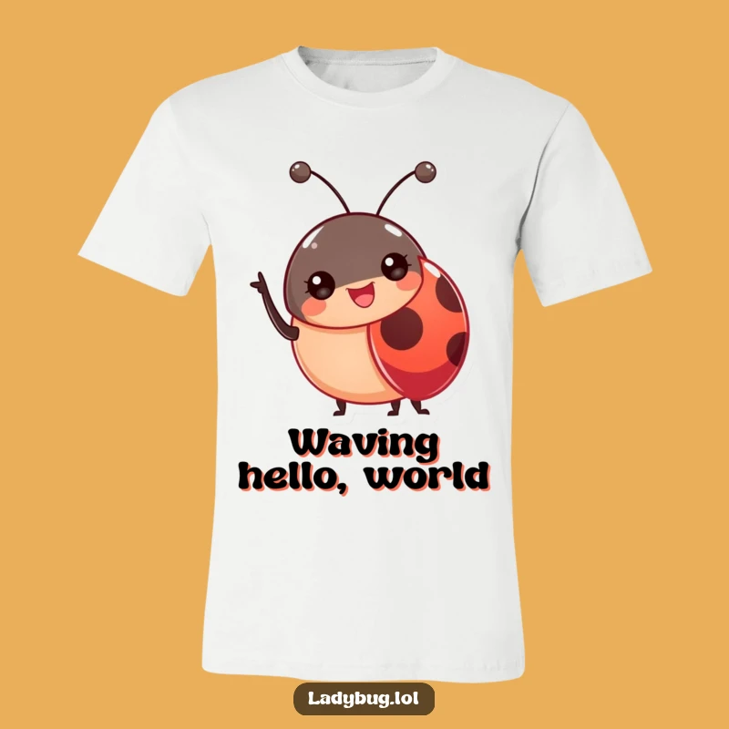 Funny Ladybug Antennae T-Shirt: Happy Insect Tee for Fun