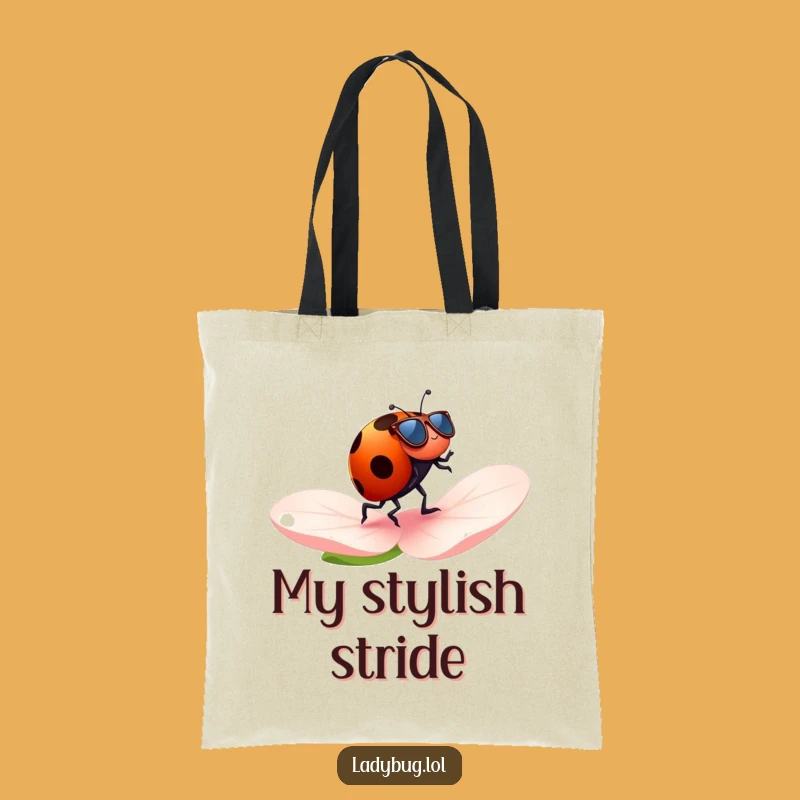 Funny Jogging Ladybug Sunglasses Tote Bag - Carry Your Coolness