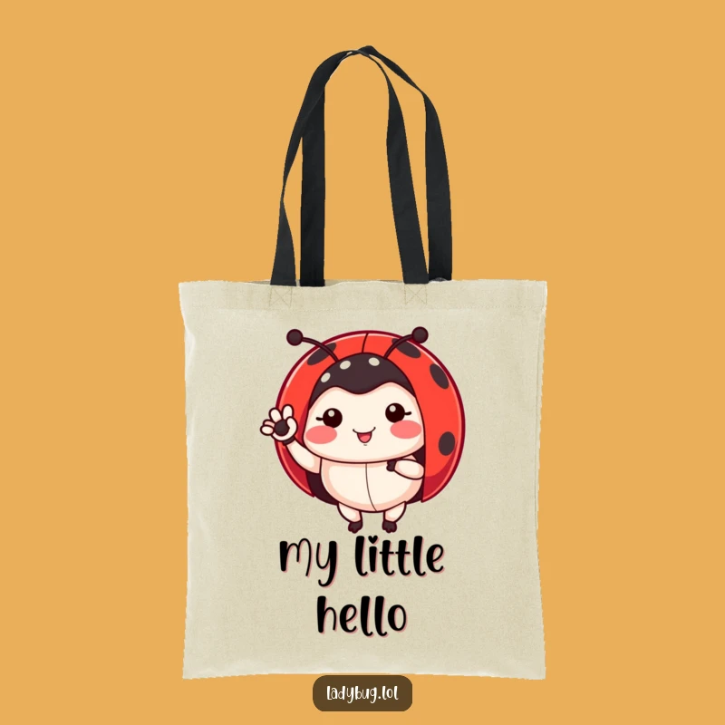 Funny Ladybug Tote Bag: Carry Your Hello & Garden Finds