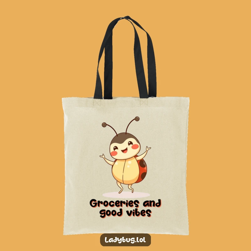 Funny Ladybug Dance Tote Bag - Carry Your Joy with this Insect
