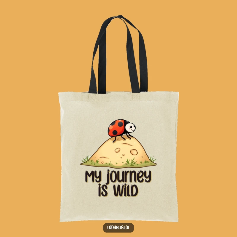 Funny Ladybug Rolling Hill Tote Bag - Carry Your Adventures with You