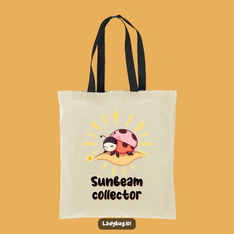 Funny Ladybug Nap Tote Bag: Carry Your Calm with a Sunbeam Napper!